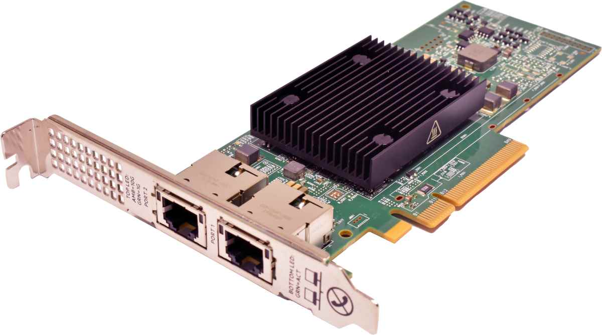 HP Broadcom 535T Adapter 815669-001 BCM957416A4160 Dual-Port RJ-45 10GE NIC PCIe 3.0 x8 FP