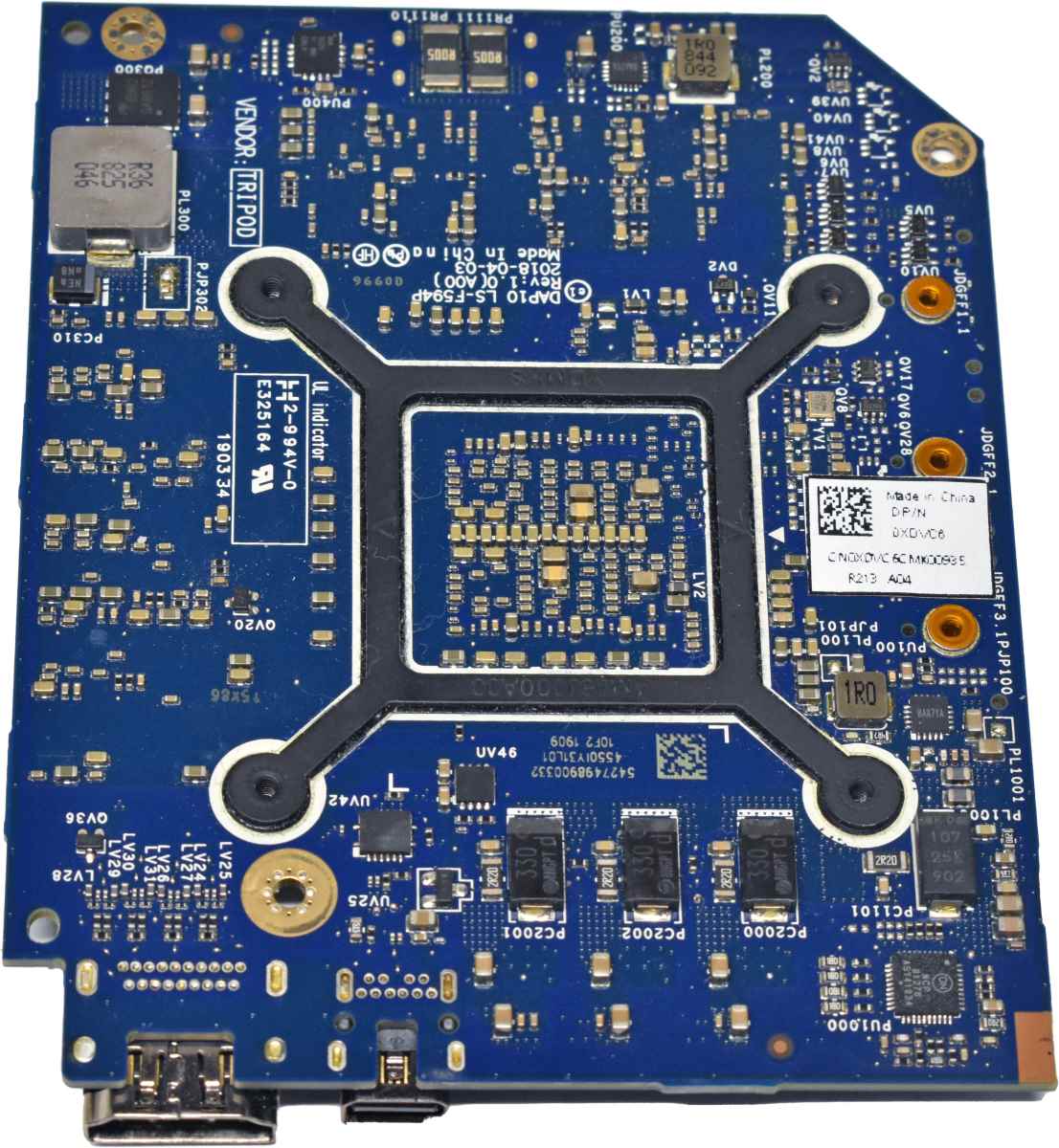 Dell Graphics Card 0XDVC6 NVIDIA Quadro P3200M 6GB GDDR5 MXM-B (3.0) Precision 7530 7730