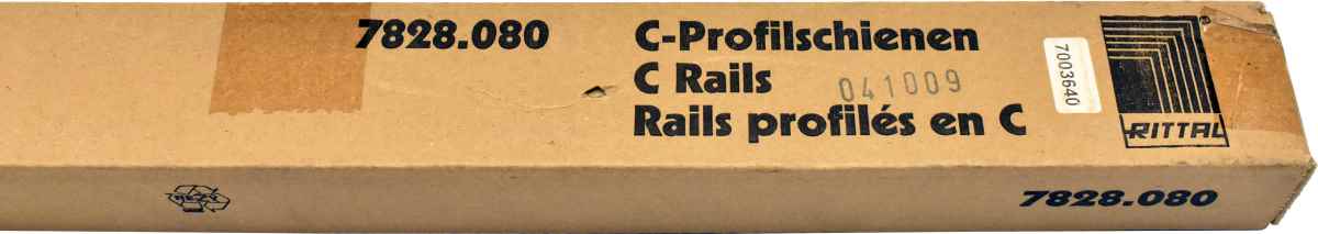 Rittal C Rails C Profilschienen DK 7828.080 for TS, VX SE NEW NEU Rittal C Rails C Profilschienen DK 7828.080 for TS, VX SE NEW NEU