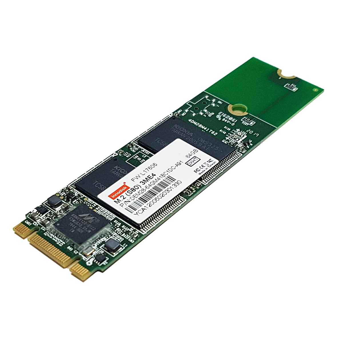 Innodisk 64GB M.2 (S80) 3ME4 SATA3 SSD Memory Card for Laptops/Notebooks Innodisk 64GB M.2 (S80) 3ME4 SATA3 SSD Memory Card for Laptops/Notebooks