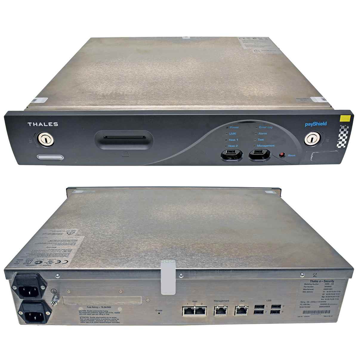 Thales Hardware Security Module HSM9-12S Payshield 9000 1600B44.04 Thales Hardware Security Module HSM9-12S Payshield 9000 1600B44.04