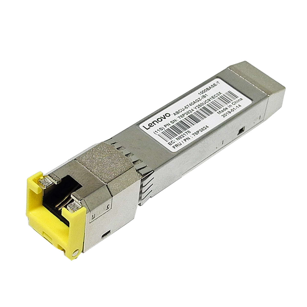 Lenovo-Avago-ABCU-5740AGZ-IB1-1000Base-T-RJ-45-SFP-002.jpg Lenovo Avago ABCU-5740AGZ-IB1 1000Base-T RJ-45 SFP Transceiver 78P3824