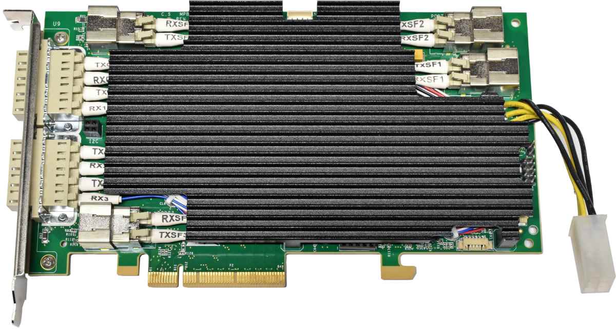 Riverbed Quad-Port NIC-1-010G-4SR-BP 410-00191-01 SR Fibre 10G PCIe x8