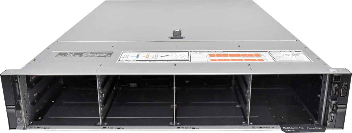 Dell PowerEdge R740xd NO CPU RAM 2x Performance HS 12x LFF 3,5+ 4x SFF 2,5" H740p mini Dell PowerEdge R740xd NO CPU RAM 2x Normale HS 12x LFF 3,5+ 4x SFF 2,5" H740p mini
