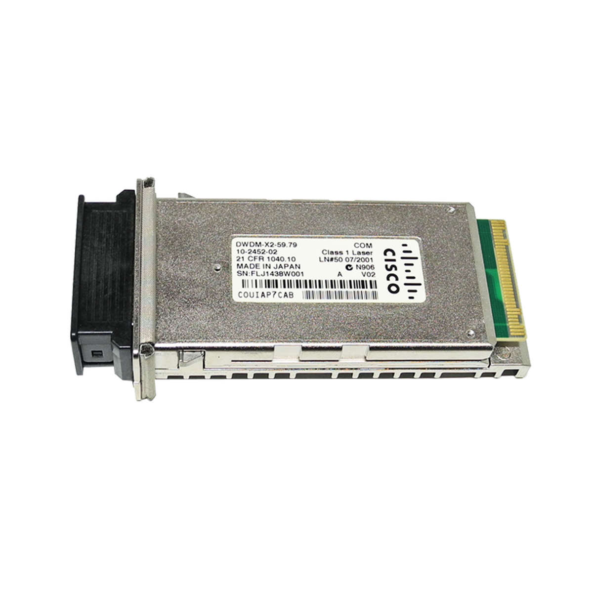Cisco-Original-DWDM-X2-59-79-10Gbase-1559-79nm-80k-003.jpg Cisco Original DWDM-X2-59.79 10Gbase 1559.79nm 80km X2 Transceiver 10-2452-02