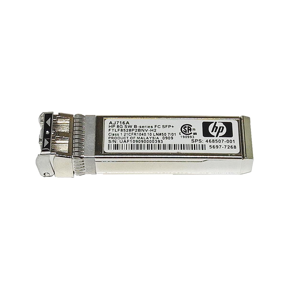 HP Original AJ716B FC SFP+ 8Gb/s SW 850 nm Transceiver Module 670504-001 HP Original AJ716B FC SFP+ 8Gb/s SW 850 nm Transceiver Module 670504-001