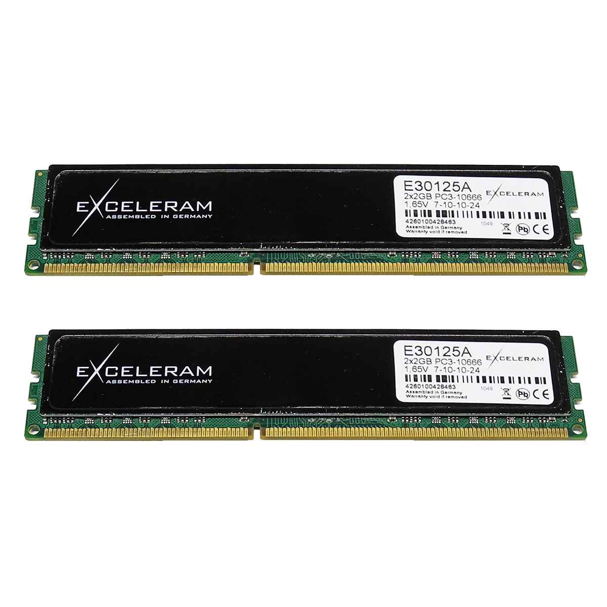 EXCELERAM 4 GB (2x2GB) 240-pin Memory Kit Black Sark DDR3 1333 MHz E30125A EXCELERAM 4 GB (2x2GB) 240-pin Memory Kit Black Sark DDR3 1333 MHz E30125A