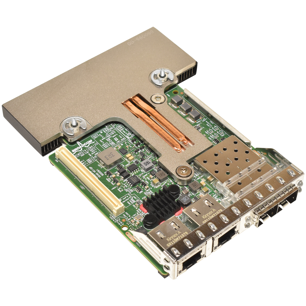 DELL 57412 0NWMNX Broadcom BCM957412M 2x SFP + 2-Port 10Gbps RJ45 Network Daughter Card NEW DELL 57412 0NWMNX Broadcom BCM957412M 2x SFP + 2-Port 10Gbps RJ45 Network Daughter Card NEW