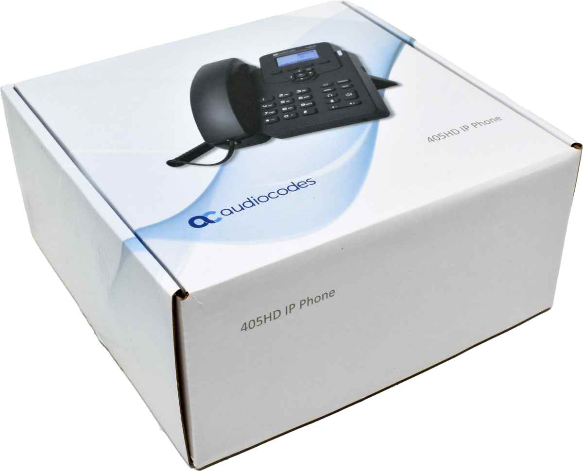 Audiocodes 405HD IP Phone black PoE Systemtelefon GGWV00597 LCD Display +Stand NEW
