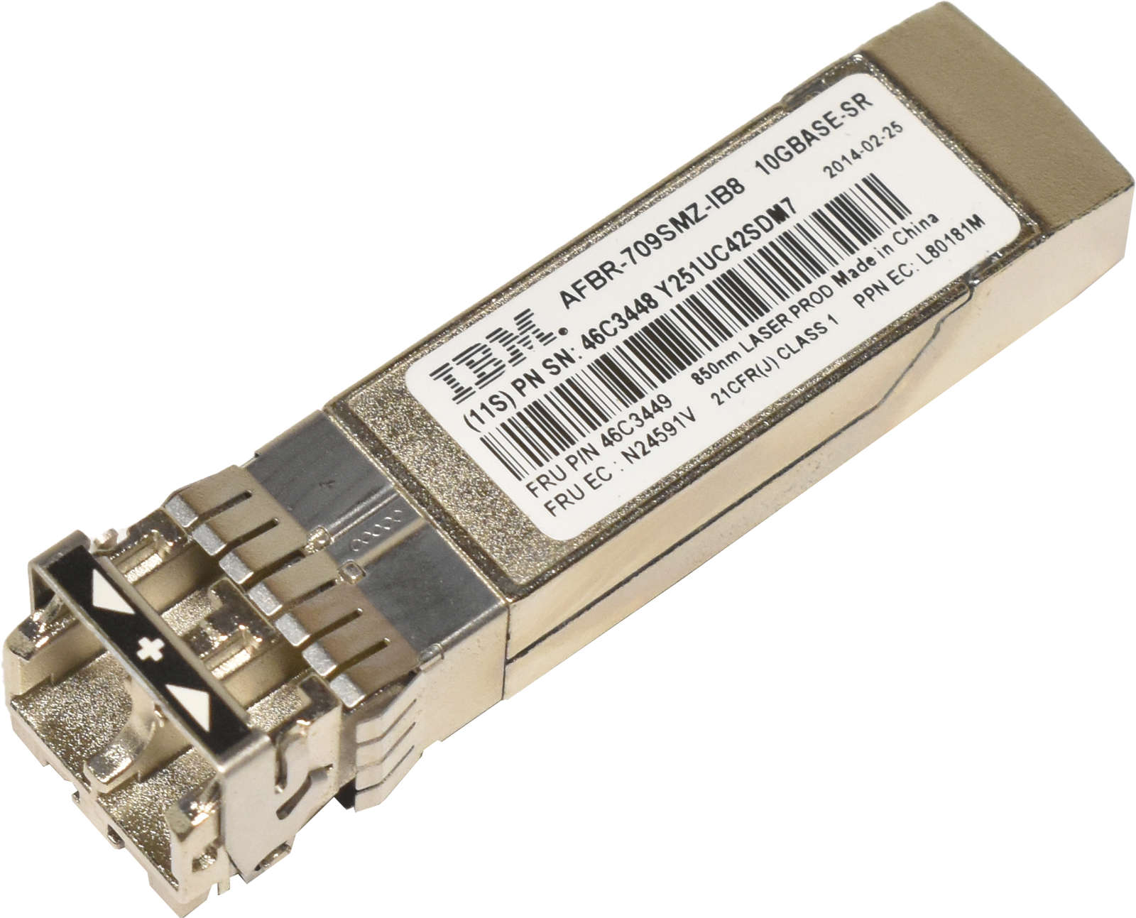 IBM-AFBR-709SMZ-IB8-10GB-FC-SFP-SR-850nm-Transceiv-002.jpg IBM AFBR-709SMZ-IB8 10GB FC SFP+ SR 850nm Transceiver 46C3448 46C3449