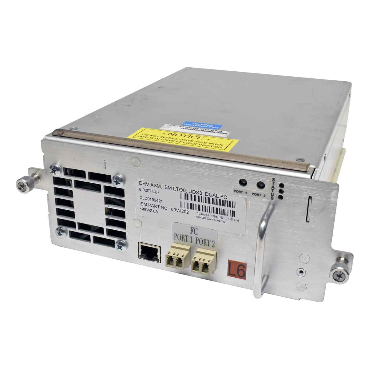 IBM LTO-6 FH FC 8Gb Laufwerk mit Caddy für 3576 TS3310 00VJ292 IBM LTO-6 FH FC 8Gb Laufwerk mit Caddy für 3576 TS3310 00VJ292