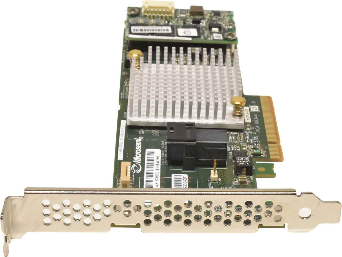 Adaptec ASR-8405 Raid Controller 12Gb/s PCIe x8 1GB mit BBU + 4x SATA/SAS Kabel