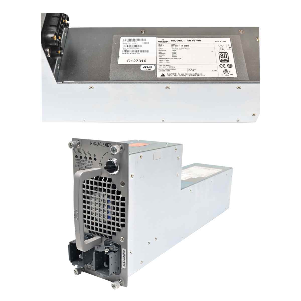 Cisco Emerson Netzteil / Power Supply 6000W N7K-AC-6.0KW PSU für Nexus 7000 Series Cisco Emerson Netzteil / Power Supply 6000W N7K-AC-6.0KW PSU für Nexus 7000 Series