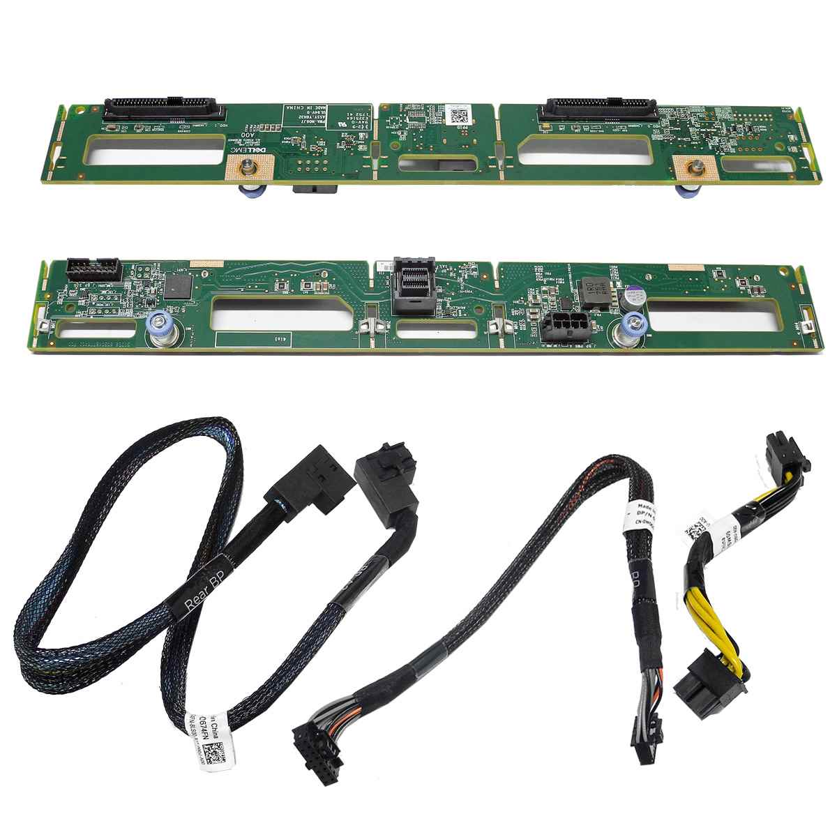 Dell PowerEdge R740xd 2-Port 3,5" SAS/SATA Backplane 0Y6H32 Y6H32 + 3 x Cable Dell PowerEdge R740xd 2-Port 3,5" SAS/SATA Backplane 0Y6H32 Y6H32 + 3 x Cable