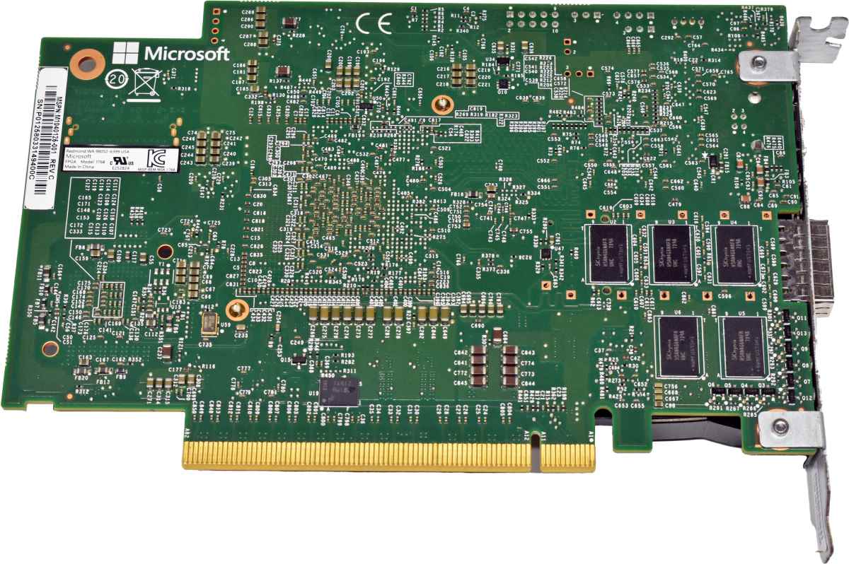 Microsoft FPGA 1768 M1040125-001 M1037382-001 M1030299-001 MSIP-REM-MSK-1768 50G Accelerator Card