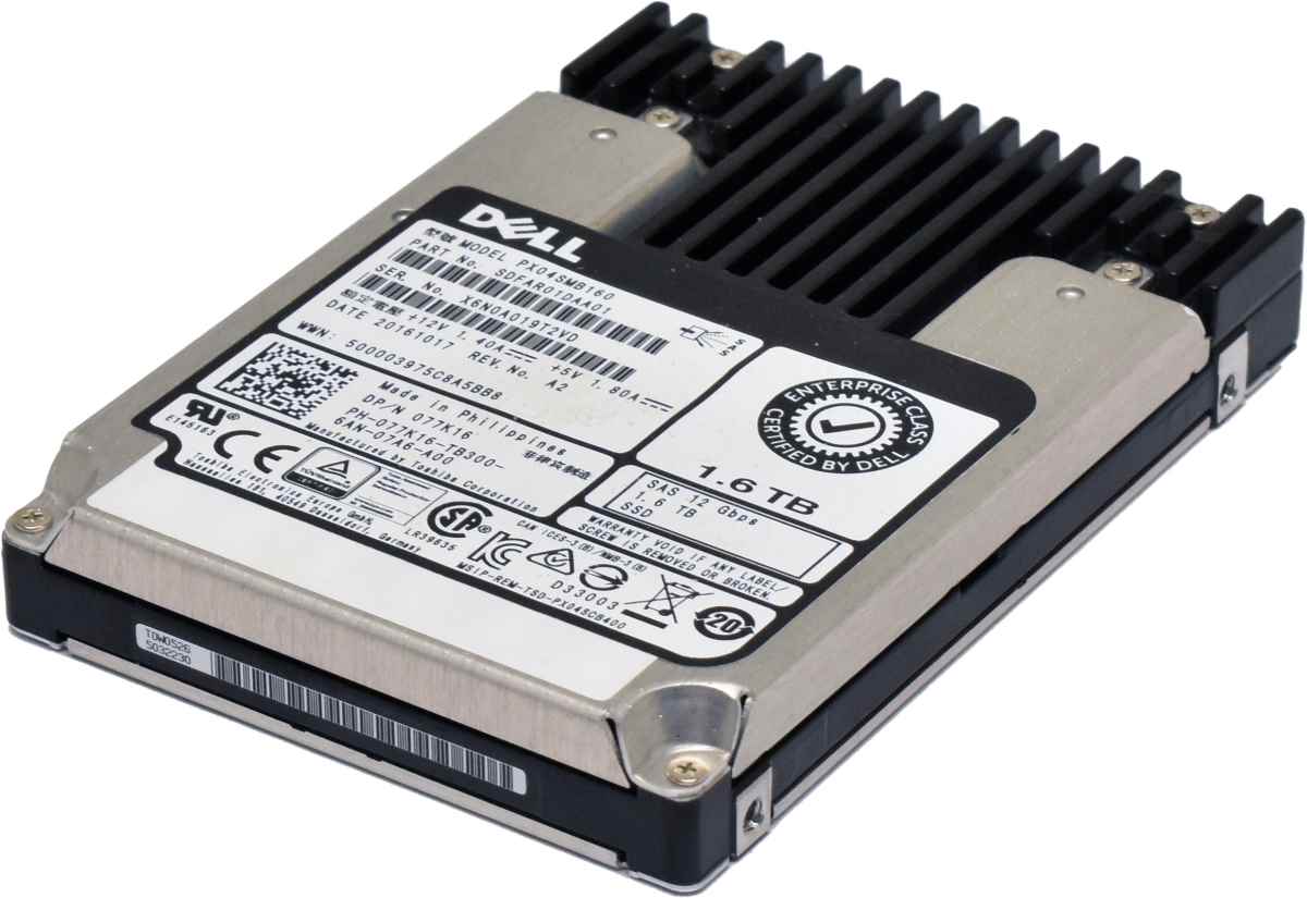 Toshiba 077K16 1,6TB SAS 12Gb/s 2.5“ SSD PX04SMB160