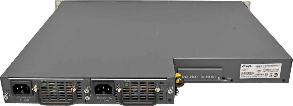 Avaya VPS 4850GTS EC4800A78-E6 48-Port RJ-45 GE Switch 2x 1G SFP 2x 10G SFP+ Rack Ears