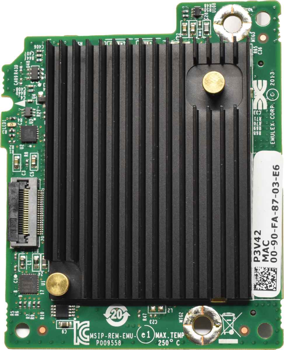 Dell Emulex P009558-21K 10G Dual Port Blade Network Daughter Card 0P3V42 Dell Emulex P009558-21K 10G Dual Port Blade Network Daughter Card 0P3V42