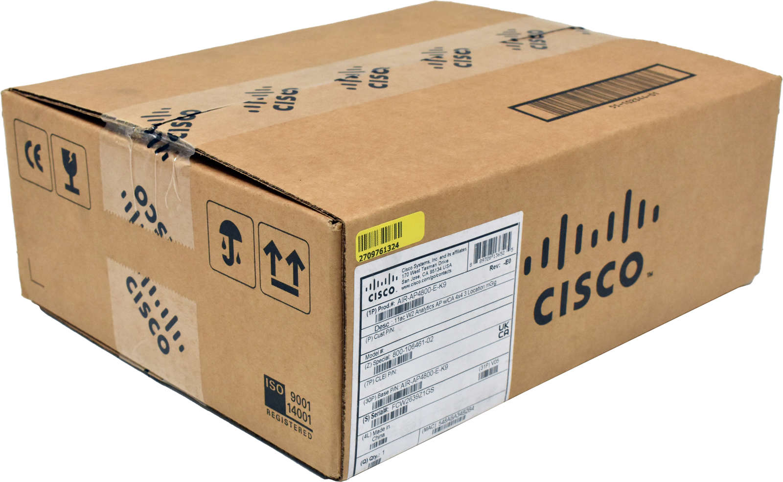 Cisco Aironet 4800 Series 802.11ac Dual Band Analytics Access Point AIR-AP4800-E-K9 NEW