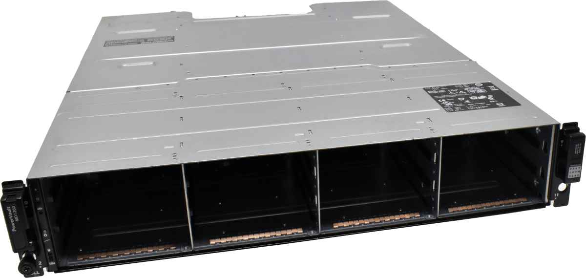 Dell PowerVault MD1200 2U 1x E01M001 6Gbps 2x PSU 12xBay 3.5 LFF Bezel ohne HDD