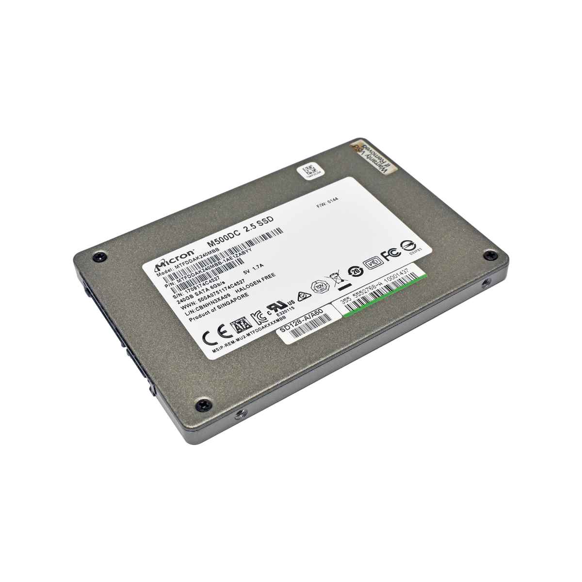 Micron M500DC 240GB SATA 6Gb 2.5“ SSD MTFDDAK240MBB Micron M500DC 240GB SATA 6Gb 2.5“ SSD MTFDDAK240MBB
