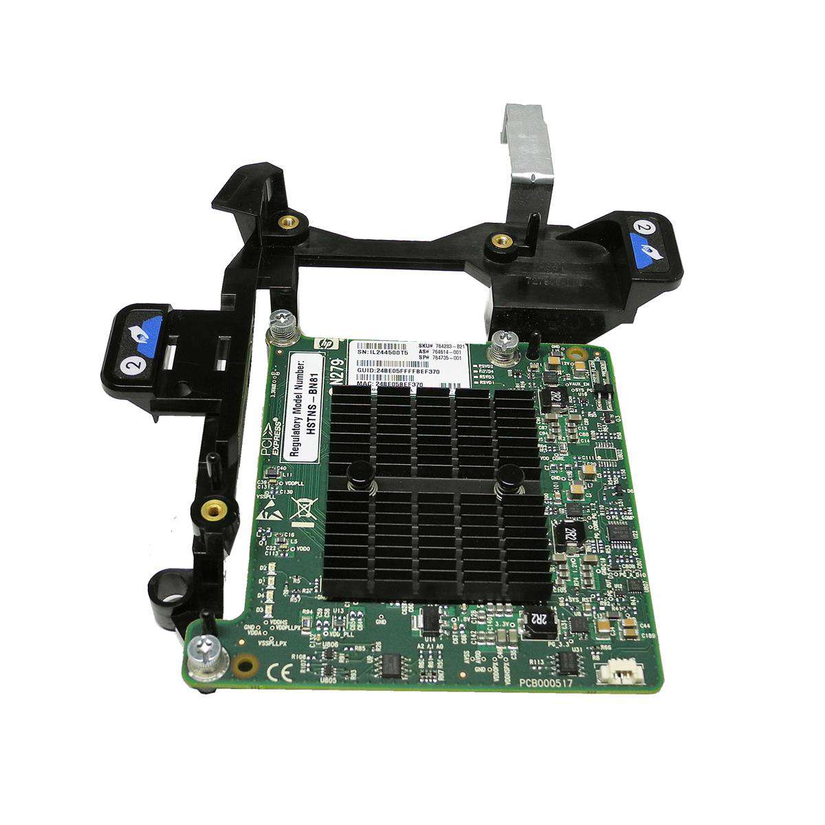 HP-544-M-10GbE-Mezzanine-Adapter-Halterung-für-BL4-004.jpg HP 544 M 10GbE Mezzanine Adapter + Halterung für BL460c G9 Blade 764735-001