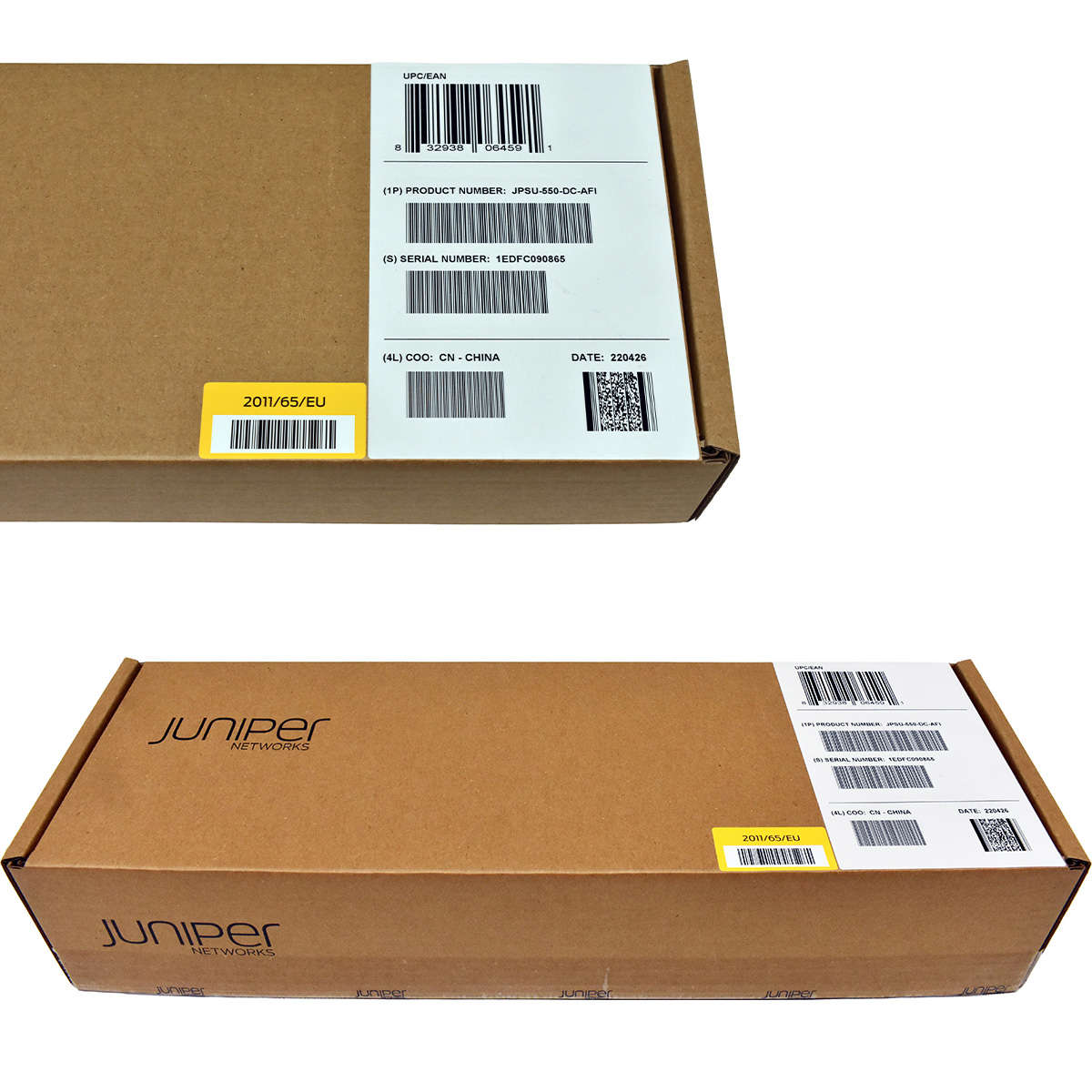 Juniper JPSU-550-DC-AFI 550W Netzteil Power Supply for EX Series NEW NEU