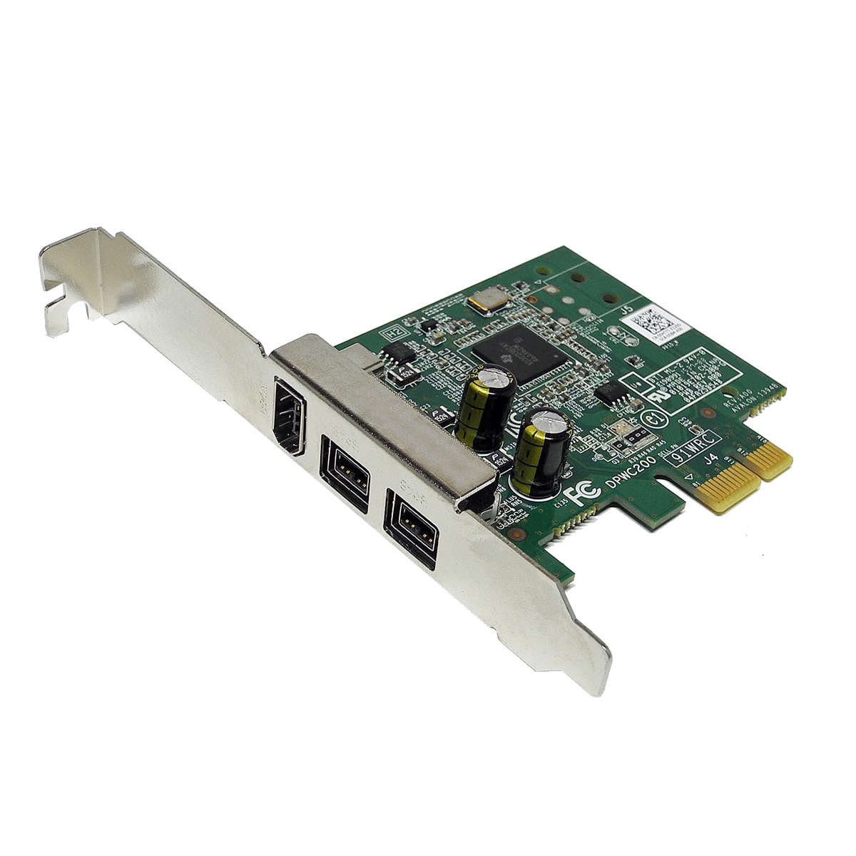 DELL-DPWC200-91WRC-PCI-Express-x1-2x-1394B-1x-1394-001.jpg DELL DPWC200 91WRC PCI-Express x1 2x 1394B 1x 1394A Firewire Karte 00HTTT