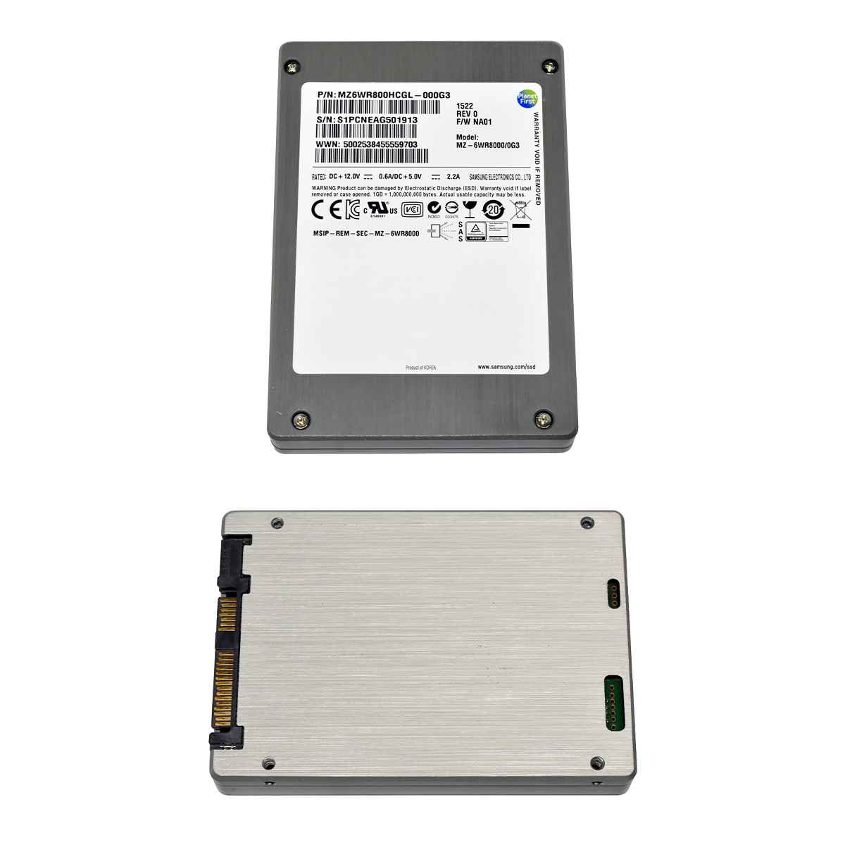 Samsung 800GB 2.5" 6G SAS SSD MZ-6WR8000/0G3 MZ6WR800HCGL-000G3 512 Bytes Samsung 800GB 2.5" 6G SAS SSD MZ-6WR8000/0G3 MZ6WR800HCGL-000G3 512 Bytes