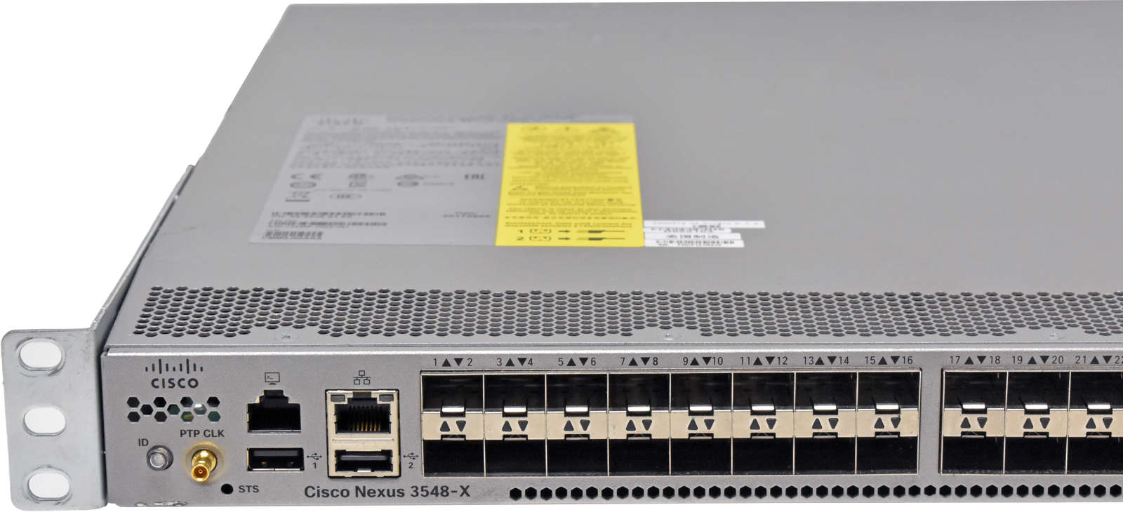 Cisco Nexus 3548-X N3K-C3548P-10GX 68-5626-01 48-Port SFP+ 10GE Switch +Rack Ears