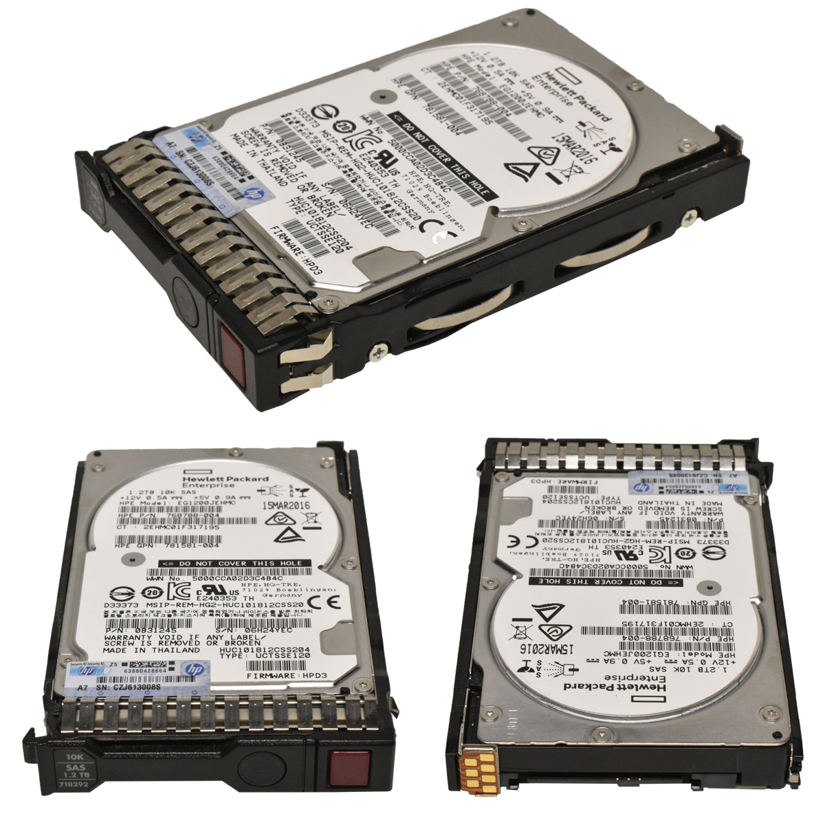 HP 1.2TB 2.5" 10K 12G SAS HDD Festplatte 872483-006 872737-001 G8-G10 Servers HP 1.2TB 2.5" 10K 12G SAS HDD Festplatte AL14SEB120N 781578-001 Server Storage