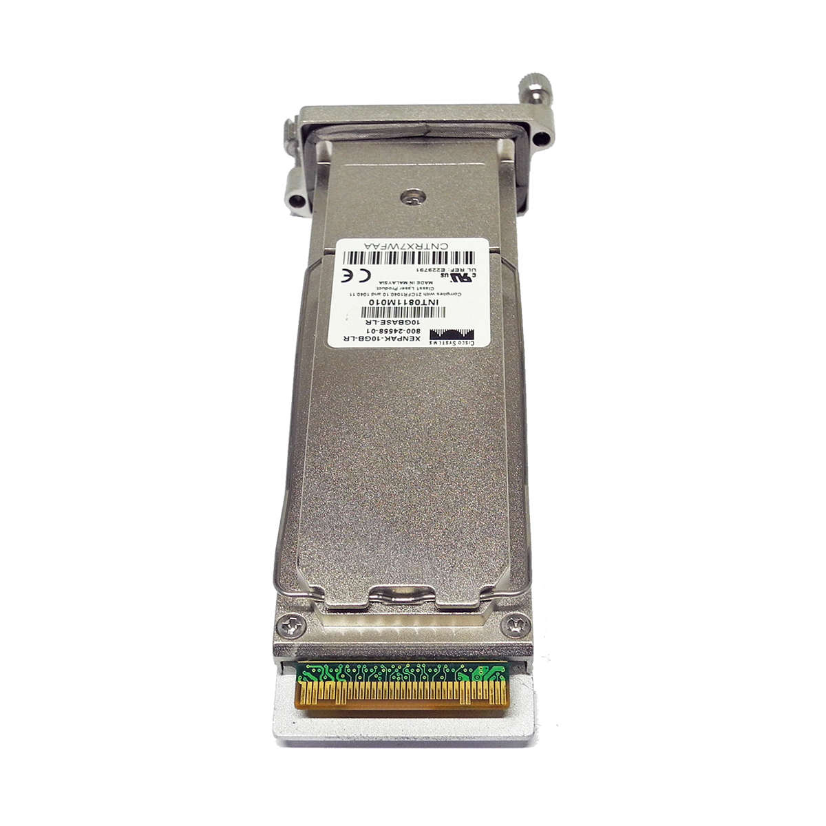 Cisco-Original-XENPAK-10GB-LR-10km-1310nm-Optical-004.jpg Cisco Original XENPAK-10GB-LR 10km 1310nm Optical Transceiver MPN: 800-24558-01