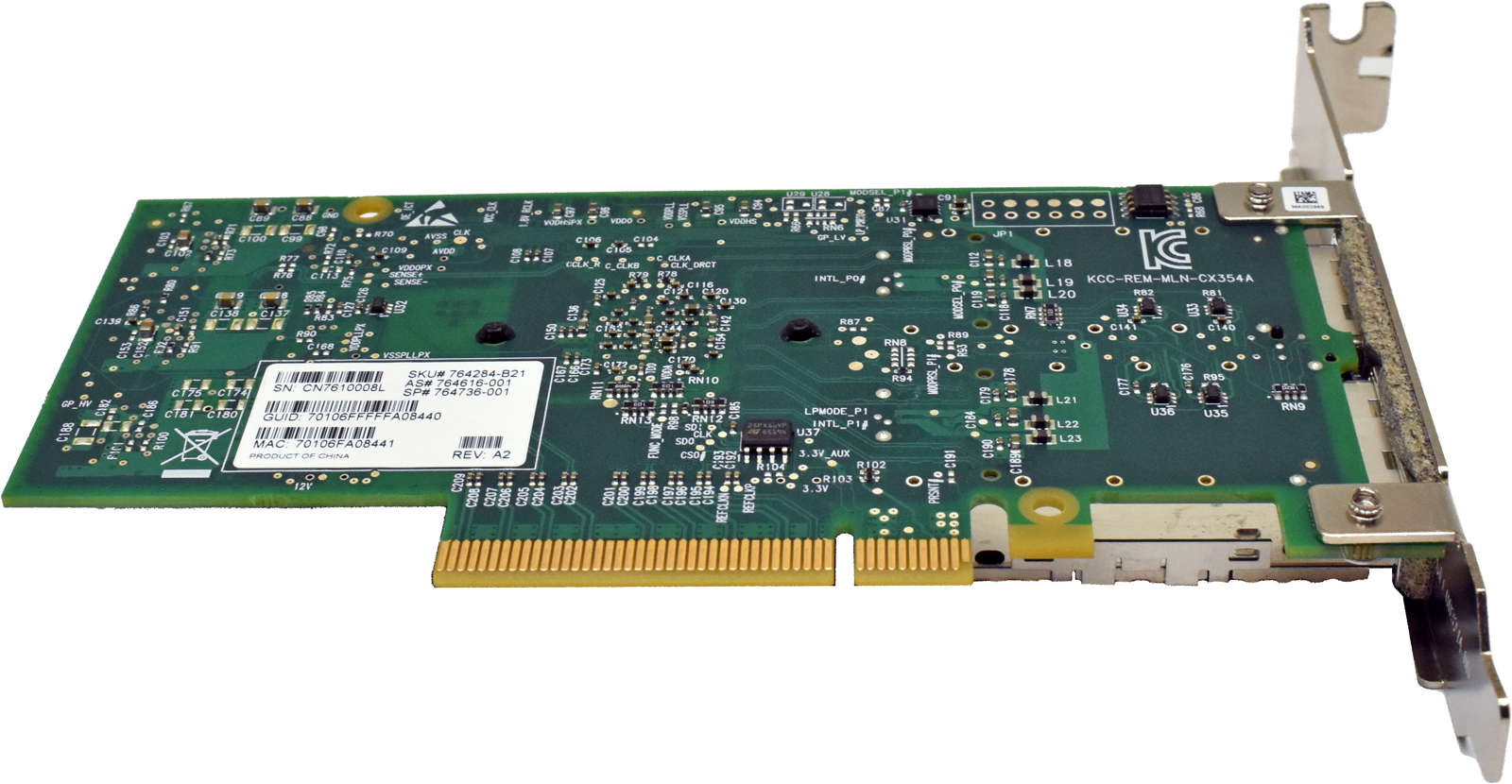 HP-764736-001-Rev-A2-InfiniBand-FDR-Ethernet-10Gbi-003.jpg HP 764736-001 Rev A2 InfiniBand FDR/Ethernet 10Gbit/40Gbit PCIe Adapter High Profile