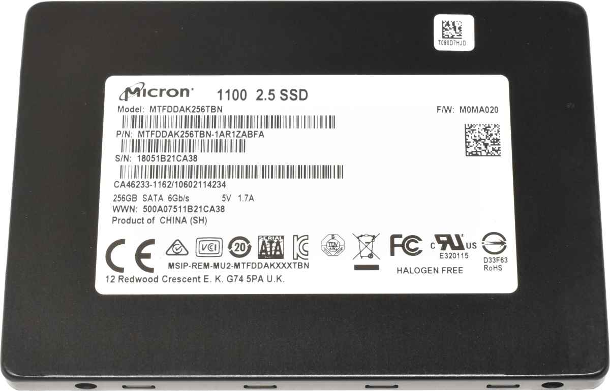 Micron 1100 Series 256GB 2.5" 6G SATA SSD MTFDDAK256TBN Micron 1100 Series 256GB 2.5" 6G SATA SSD MTFDDAK256TBN