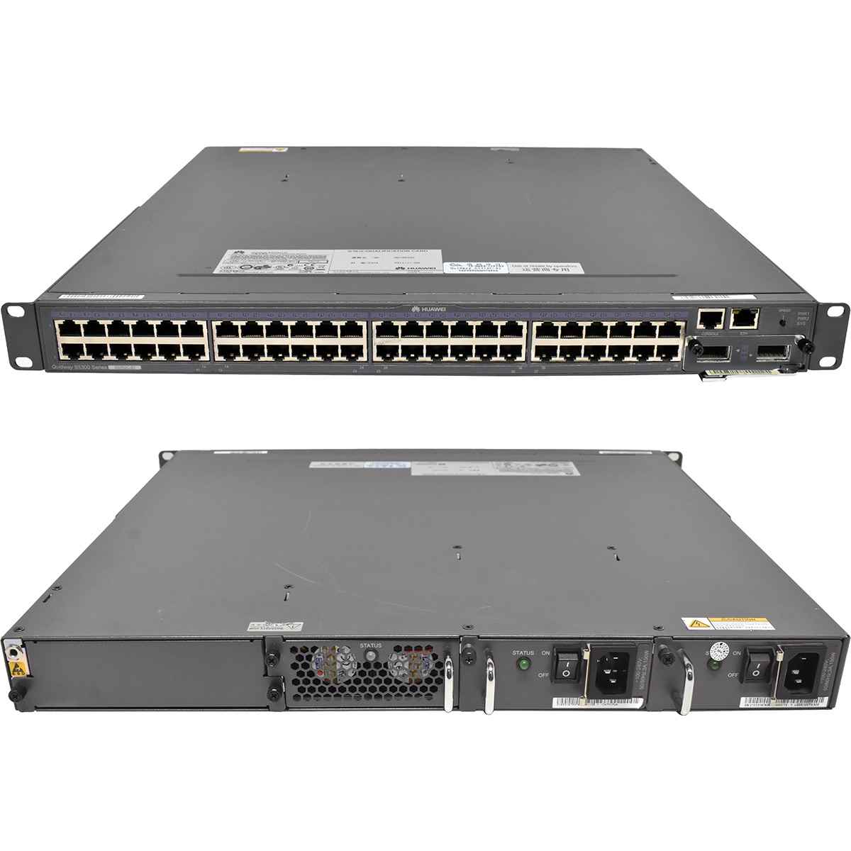 Huawei Quidway S5300 Series S5352C-EI 48-Port RJ-45 GE 2x PSU +10G XFP Module 2x XFP Transceiver Huawei Quidway S5300 Series S5352C-EI 48-Port RJ-45 GE 2x PSU +10G XFP Module 2x XFP Transceiver