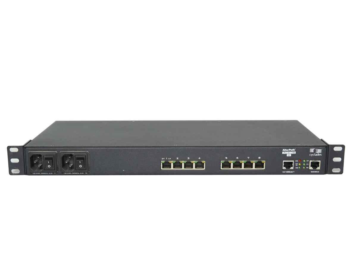 Avocent Cyclades AlterPath ACS8 8-Port RJ-45 Console Server Single PSU Avocent Cyclades AlterPath ACS8 8-Port RJ-45 Console Server Single PSU