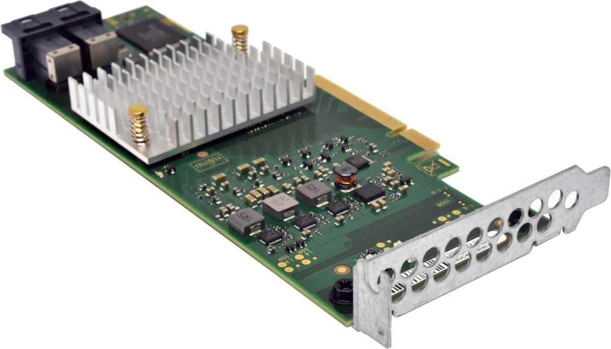 Fujitsu RAID Controller D3327-A12 GS3 A3C40176030 PCIe x8 8-Port 2x 12G Mini SAS HD SFF-8643 2x SAS Cable LP
