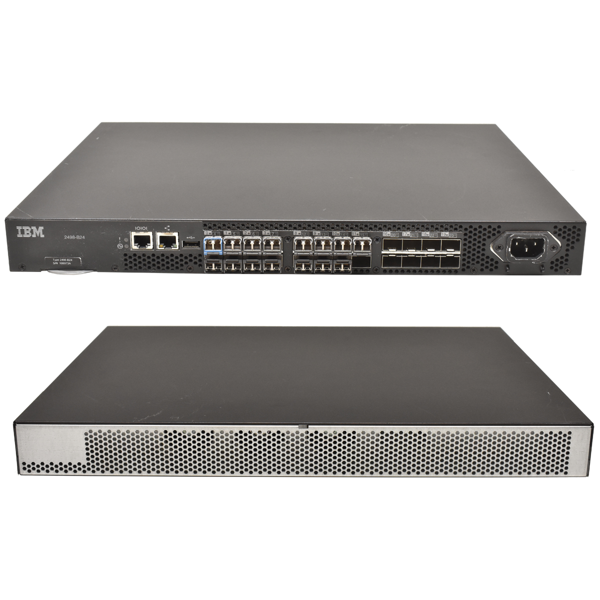 IBM 2498-B24/24E 8G Fibre Channel Switch + 15 Brocade 4GB SFP Transceiver IBM 2498-B24/24E 8G Fibre Channel Switch + 15 Brocade 4GB SFP Transceiver