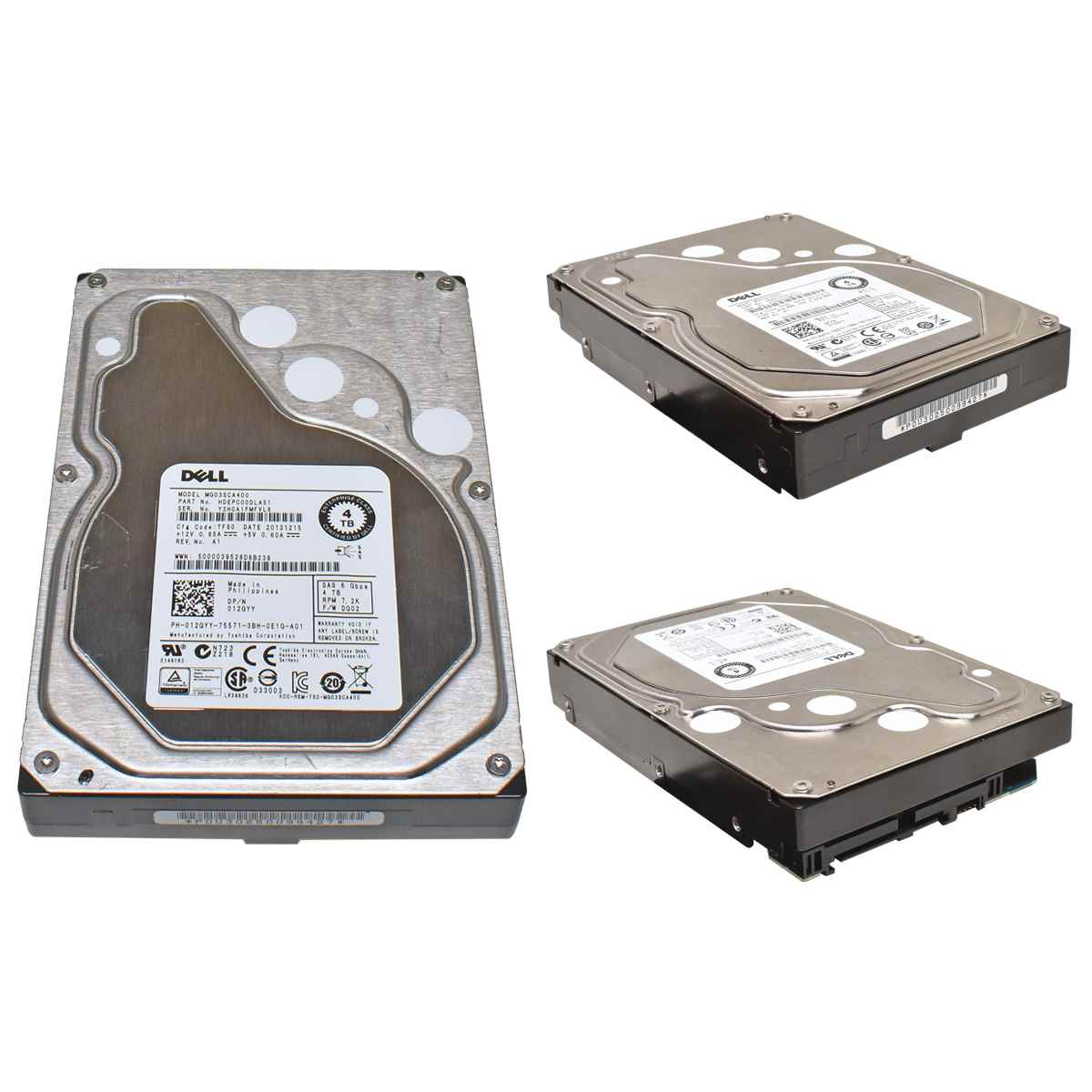 Dell 4TB 3.5" 7,2K 6Gbps SAS MG03SCA400 Festplatte 012GYY 12GYY Dell 4TB 3.5" 7,2K 6Gbps SAS MG03SCA400 Festplatte 012GYY 12GYY