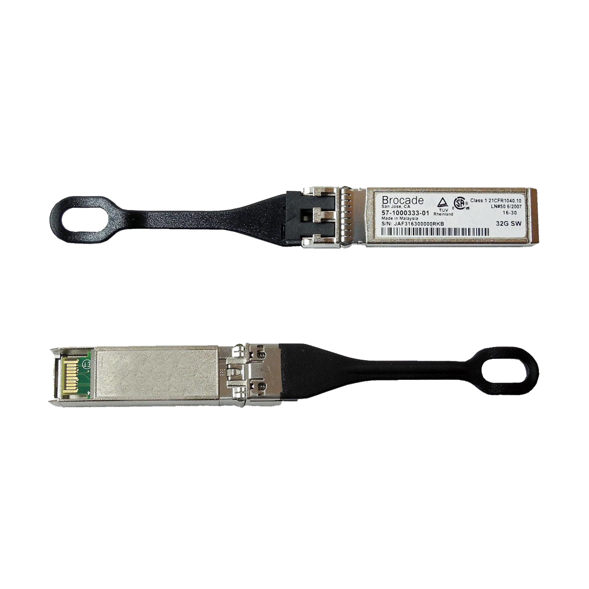 Brocade 57-1000333-01 32G SWL 850nm SFP28 FC Transceiver Brocade 57-1000333-01 32G SWL 850nm SFP28 FC Transceiver