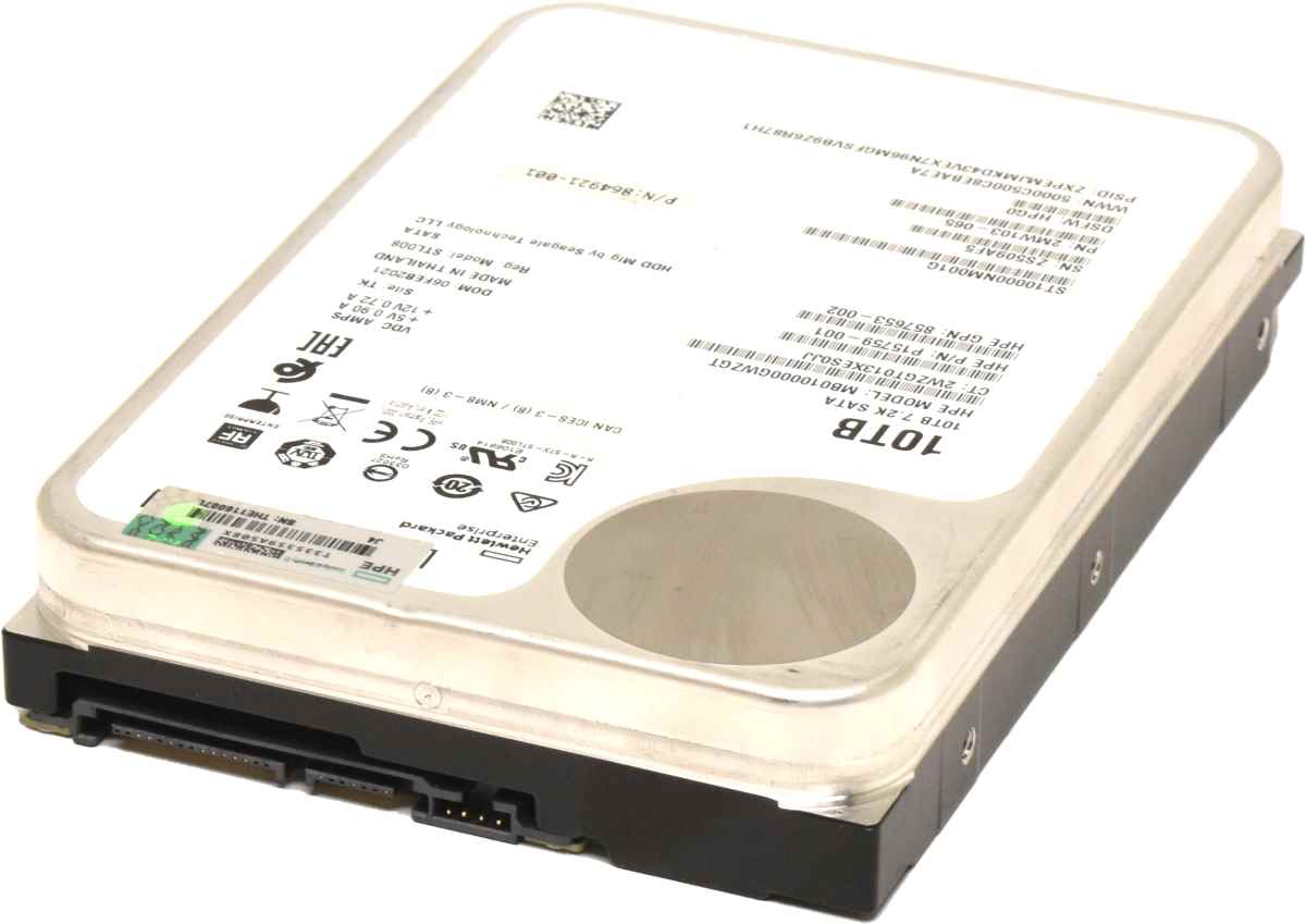 Seagate Exos Enterprise X16 10TB 6G 7,2K SATA HDD Festplatte ST10000NM001G HP P15759-001