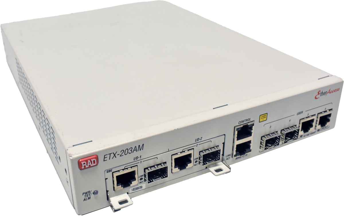 RAD ETX-203AM Universal Carrier Ethernet Demarcation Device +Module AIO-2GBE