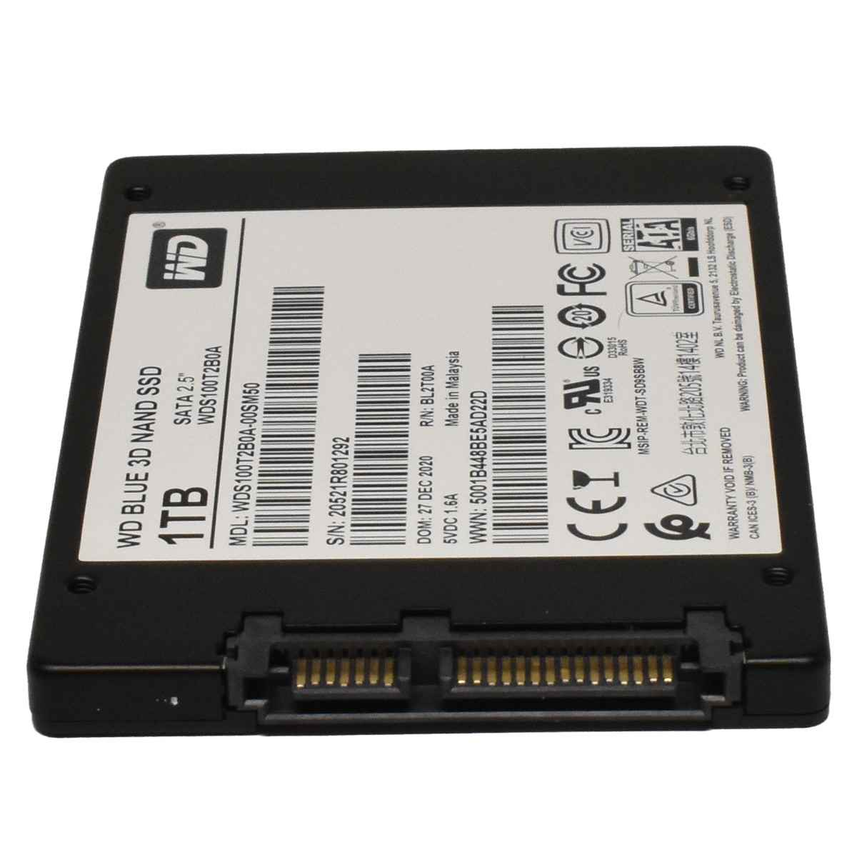 Western Digital WD Blue 3D NAND SSD 1 TB SATA WDS100T2B0A