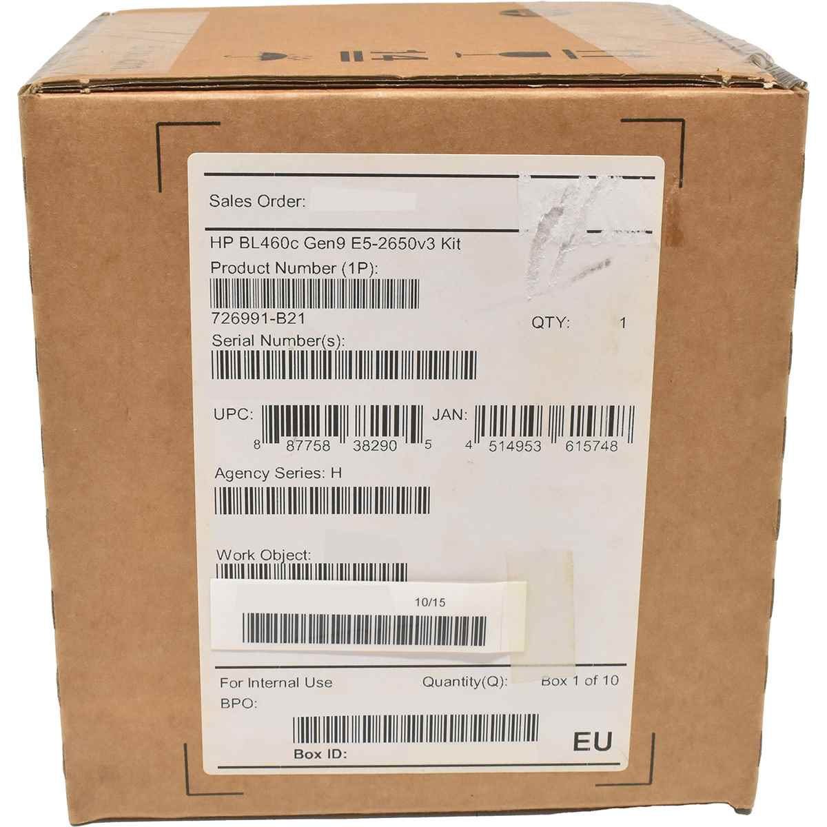 HP 726991-B21 Intel Xeon E5-2650v3 2.3GHz CPU Kit + Heatsink für ProLiant BL560c G9 NEU HP 726991-B21 Intel Xeon E5-2650v3 2.3GHz CPU Kit + Heatsink für ProLiant BL560c G9 NEU