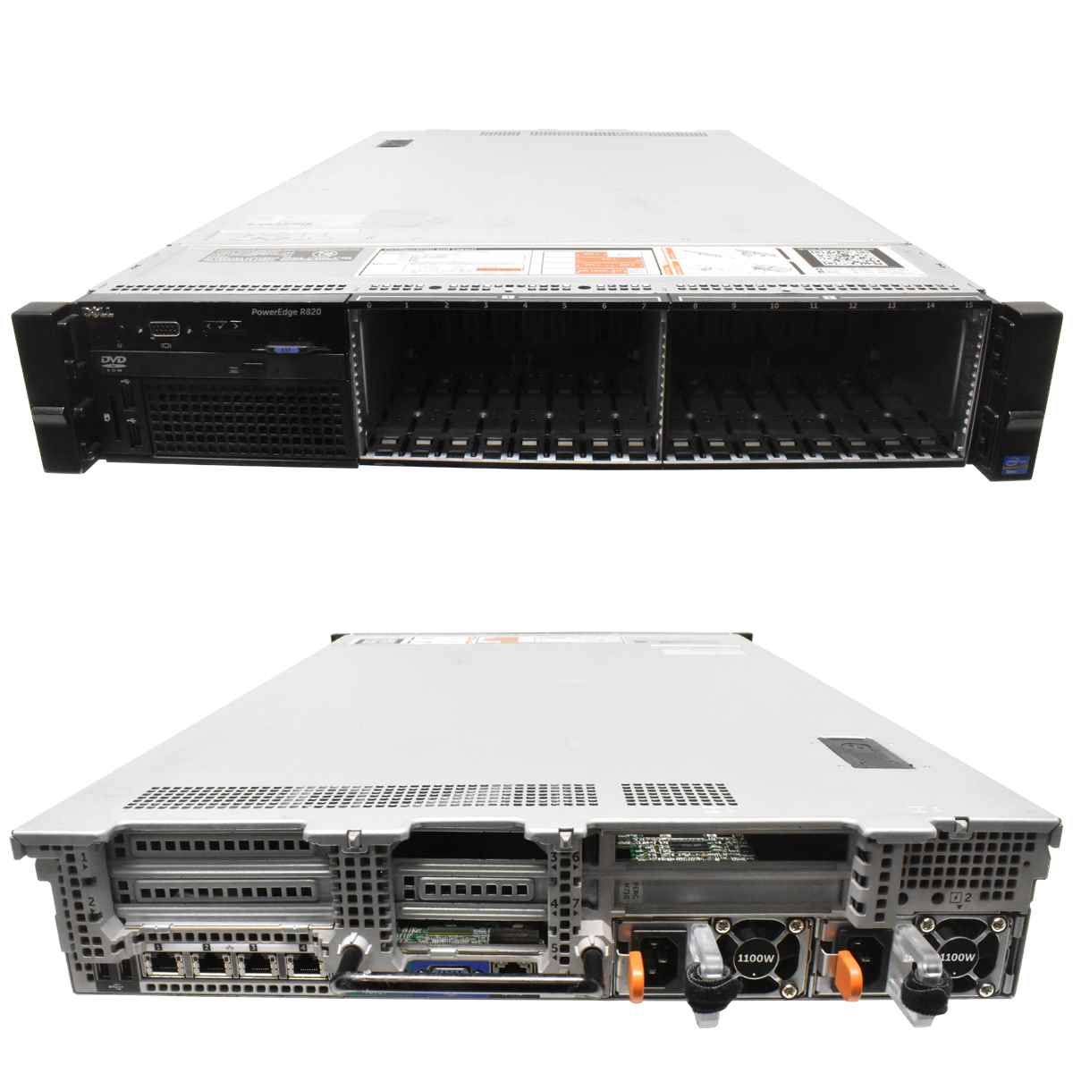 Dell PowerEdge R820 Server 2x Intel E5-4620 2.20 GHz 8C 128 GB RAM 16x SFF 2,5