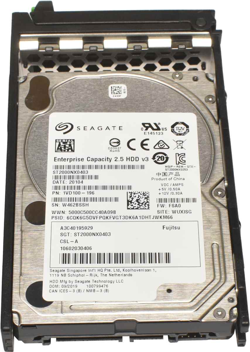 Fujitsu Seagate 2TB 2.5" 7.2K 6G SATA HDD Festplatte ST2000NX0403 A3C40195929 Fujitsu Seagate 2TB 2.5" 7.2K 6G SATA HDD Festplatte ST2000NX0403 A3C40195929