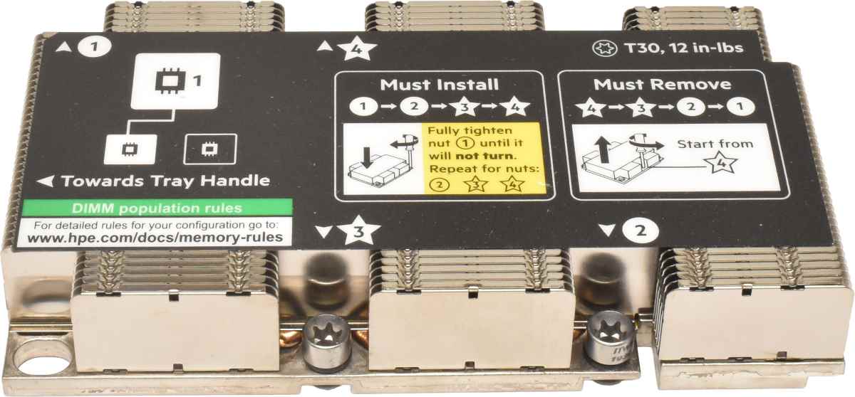 HP CPU Heatsink / Kühler für ProLiant XL170r, XL190r G10 879851-001 869836-002 HP CPU Heatsink / Kühler für ProLiant XL170r, XL190r G10 879851-001 869836-002