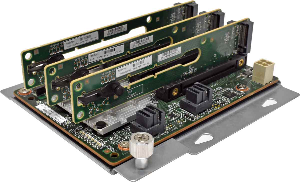 ZT Systems BKT-M2-3UGPU T2918601 3-Port NVMe BOSS Card +M.2 Expansion Cards for Server Storage Z17C31601B