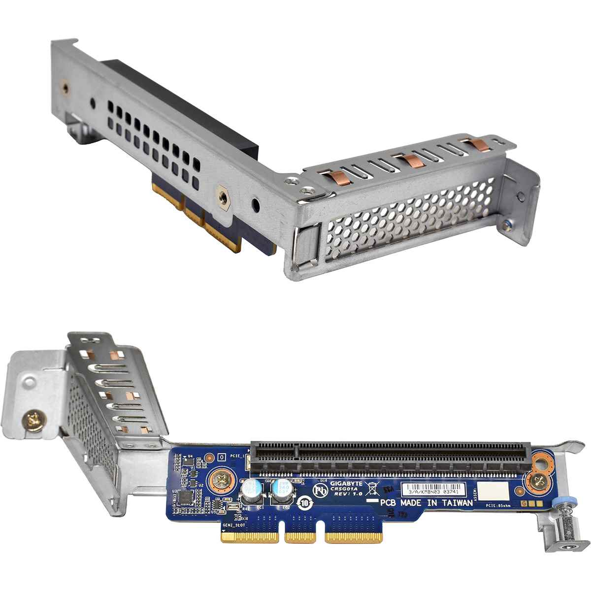 Gigabyte G292-Z20 / G292-280 PCIe x16 Low-Profile Riser Card CRSG01A + Cage Right Side Gigabyte G292-Z20 / G292-280 PCIe x16 Low-Profile Riser Card CRSG01A + Cage Right Side