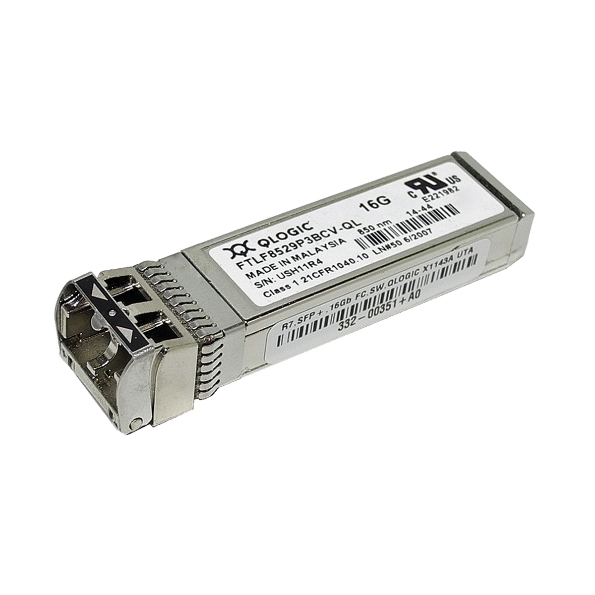 Finisar QLogic FTLF8529P3BCV-QL SFP+ 16 Gb SW 850nm Optical Transceiver Finisar QLogic FTLF8529P3BCV-QL SFP+ 16 Gb SW 850nm Optical Transceiver